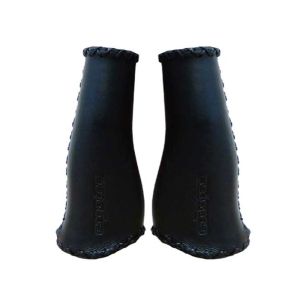 ergotec Monaco leather padding for bicycle grips (135/135 | black)
