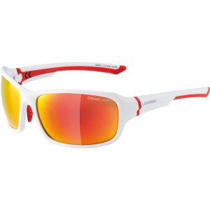 Alpina Lyron sunglasses (frame matt white / red | red mirrored | S3)