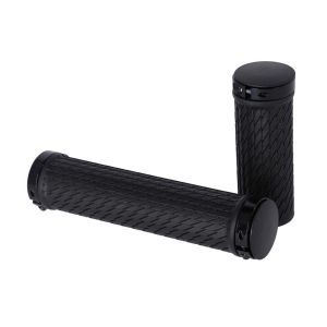 SRAM TwistLoc Locking bicycle grips (77/125mm | with black clamps & end plugs)