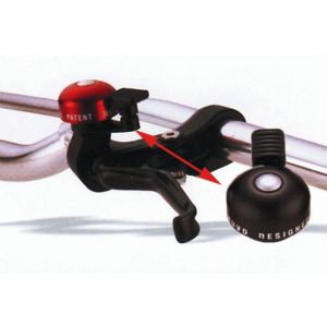 Accell Bicycle bell mini for brake lever mounting (Alu | including clamp)
