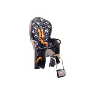 Hamax Kiss child seat (grey / orange with pattern | for frame tube)