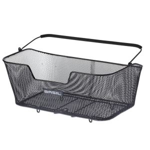 Basil Base XL steel rear bike basket (narrow mesh)