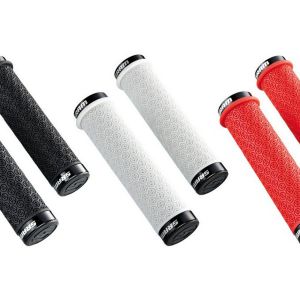 SRAM Silicone grips with threadlocker with double clamps and end plug (red)