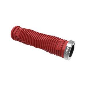 T-One DNA bicycle grips (red / grey | 1x screw locks)