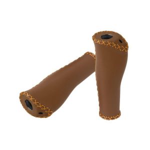 XLC GR-S29 Bicycle Grips (135mm | leather / brown)