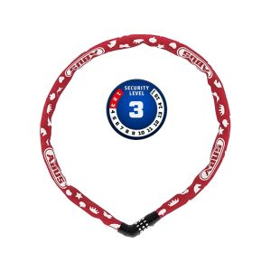 Abus Chain 4804C Symbols chain lock (75cm x 4mm | red)