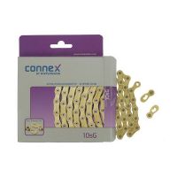 Wippermann Connex 10sG bicycle chain (114 links | 10-speed | gold)