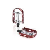 XLC PD-M15 Ultralight V bicycle pedal (silver / red)